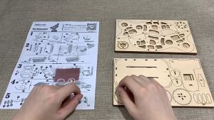 Đồ chơi lắp ghép gỗ 3D Mô hình Kính Hiển Vi Microscope