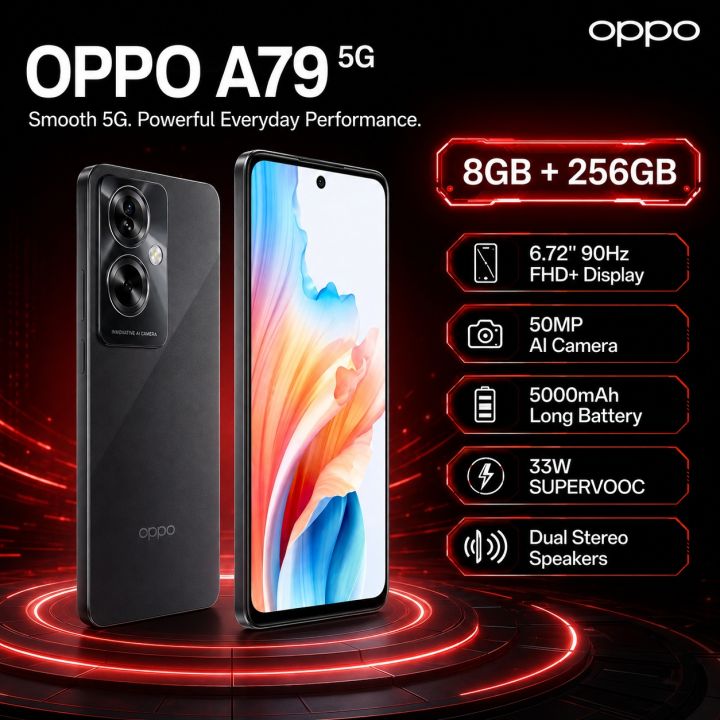 OPPO | 2026 new OPPO A79 5G 8GB+256GB Phone, 90Hz FHD+ Display