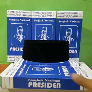 PECI SONGKOK KOPIAH PRIA DEWASA HITAM POLOS