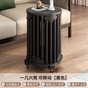 Modern Minimalist Wooden Coffee Table Home Use Stackable Dining Chair New Chinese Style round Stool Simple Practical Design