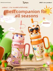 Attractive Large Capacity Insulated Cup With Straw