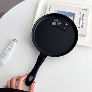Super Funny 3D Frying Pan Phone Case Cooking-Themed For iPhone 17 15 16 14 13 12 11 Pro max XR XS 6 7 8 Plus Skin Funda Shockproof Non slip