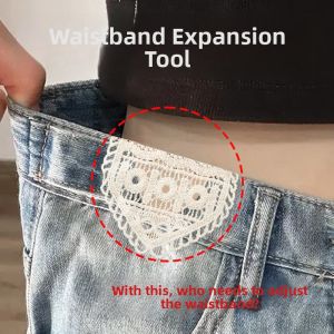 Waist Expanding Sticker for Jeans Adjustable Extended Waistband Patch Washable Permanent Size Increase DIY Sewing Accessory