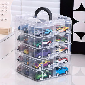 1pc Transparent and minimalist toy storage box dustproof and moisture-proof jewelry earrings and portable storage box