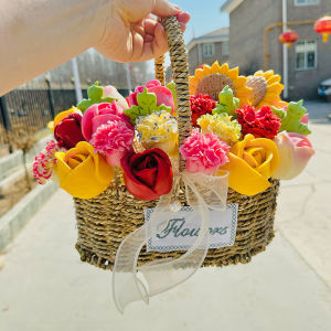 Floral Sunflower Lilies Carnation Bread Flower Shaped Baking Mold Kitchen Cooking Tools Teachers Day Mothers Day Chinese Style