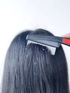 Remove Lice Comb Painless Comfortable Hair Health Black Steel Comb Pet Flea Lice Grooming Combs