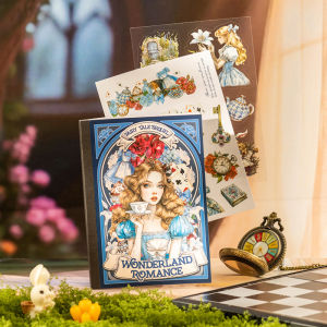 1Pack/2Pack Series Fairy Tale Theme Book Handbook Decoration Dual Material 18pcs/pack Fairy Tale Sequel Sticker