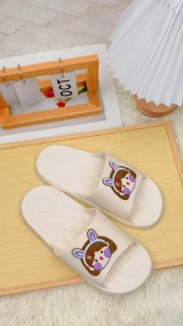 รองเท้าแตะแบบสวมน่ารักๆ รองเท้าแตะสวมใส่สบาย ลายน้องการ์ตูนสุดน่ารัก น้ำหนักเบา