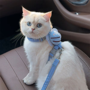 Adjustable No-Choke Cat Leash Dog Harness Outdoors Walking Pet Supplies Comfortable Cross-Body Design for Kittens And Small Dogs