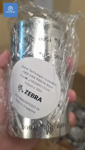 Ribbon Wax Zebra 110x300 (มม. x ม.) หมึกริบบอน หมึกพิมพ์สำหรับเครื่องพิมพ์บาร์โค้ด พิมพ์สติกเกอร์ ของแท้ 100%