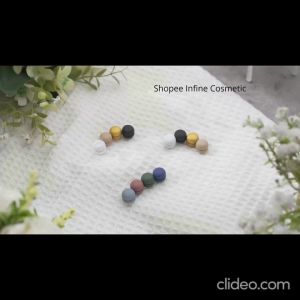 Magnet Brooch Headscarf Shawl Tudung Hijab Clip Kerongsang Bahu Star Heart Love Design-Love Matte Beige