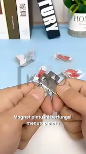 KIYO Magnet Pintu Lemari Laci Tutup Otomatis Perekat Pintu 1 Set Penghisap Magnetik Pintu Geser Magnetik Kuat