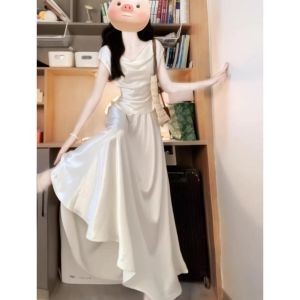 GEBOFU | Korean Style Pure and Sweet Satin Outfit Set
