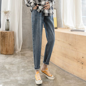MIDULI | Maternity Summer Lightweight Outdoor Denim Pants Loose Fit