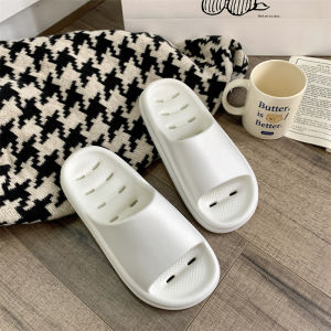 รองเท้าแตะพื้นหนาแบบสวมสบายสำหรับใช้ในบ้านและกลางแจ้งสำหรับผู้หญิงและผู้ชาย รองเท้าแตะแบบลำลอง ดูดซับความชื้นได้ดี รองเท้าแตะแบบสวมสบายสำหรับฤดูร้อน