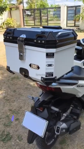RXR 45L Liters HARD PLASTIK TOP BOX MotorcycleCompartment Box Helmet Motorcycle Top Box Model: 777-1【gg2】