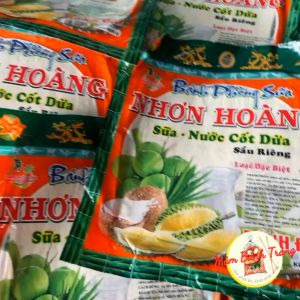 Bánh phồng sữa nước cốt dừa sầu riêng bánh tráng sữa dừa lá dứa Nhơn Hoàng 220gr - 04100213