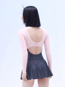 AquaPlay Women Sports Swimwear Black Backless One-Picec Swimsuit Beach Swimming Surfing Clothes Diving Outdoor Sport Black Fashion Style