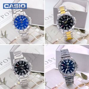 เครื่องดื่มนาฬิกาผู้ชาย ข้อมือ สายเลท (รวมรุ่น) ตัดสายได้ หน้าปัดใหญ่ กล่องแถมฟรี