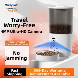 Micky Cat | Automatic Camera-enabled Cat Feeder with Two Bowls