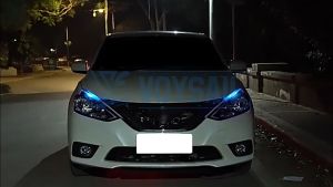 2PCS Flexible Led Light Strip Dual Color Drl Motorcycle 12v Auto Headlight Lamp Turn Signal Lights Car Accessories