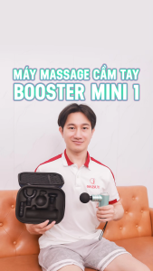 Súng massage cầm tay Booster Mini 1 - Công suất 70W 4 đầu massage 4 tốc độ pin sạc giảm đau cơ phục hồi nhanh