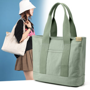 Multi-layered Canvas Bag Crossbody