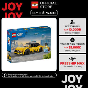 LEGO CITY 60487 Đồ Chơi Lắp Ráp Xe Taxi Màu Vàng (122 Chi Tiết)