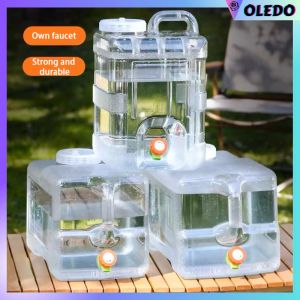 5L/10L/15L Portable Food-Grade Water Container with Faucet for Camping Picnic Driving