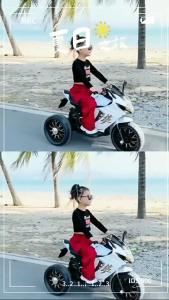 Professional Kids Ride-On Motorcycle Toy for Toddlers 2-8 - Large Electric Motor Trike Bike w/ Music Songs Flashing LED Wheels Educational Function Push Start Suzuki Hayabusa Inspired Design Gift