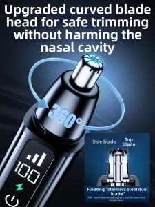 Electric Nose Hair Trimmer Men Women Universal Nose Pore Grooming Tool Battery Operated Hair Removal Tool Long Lasting Battery