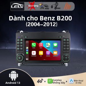 Đầu Phát Đa Phương Tiện Ô Tô LELV 7 Inch Double DIN Với Carplay Android 12 Bluetooth BT Dành Cho Mercedes Sprinter Benz B200 Vito Viano B Class