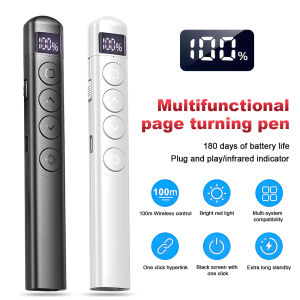 Wireless Presenter Remote Controller PPT Page Turning Pen 2.4G RF USB PPT Presentation Projector Slide PowerPoint Pointer Mouse