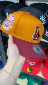 【COD】Color Blocking Curved Brim For Men Snapback Cap Vintage cup baseball Cap 3D Embroidery Cap High Quality