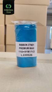 หมึกริบบอน 110x91 (มม. x ม.) หมึกพิมพ์บาร์โค้ด หมึกพิมพ์สติกเกอร์ Ribbon Wax แกน 0.5 นิ้ว