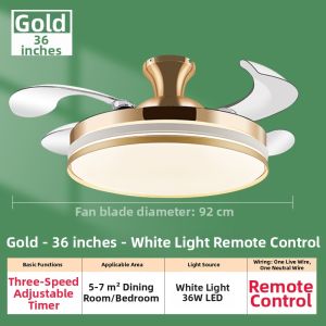 Chigo | Smart Voice Invisible Ceiling Fan Light