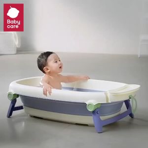 Babycare อ่างอาบน้ำเด็กแบบพับได้ ตาข่ายสำหรับอ่างอาบน้ำ เหมาะสำหรับเด็ก 6-18 เดือน