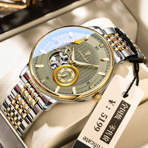 2026 new POEDAGAR automatic watch for men waterproof import mechanical movement luxury stainless steel hollow watch