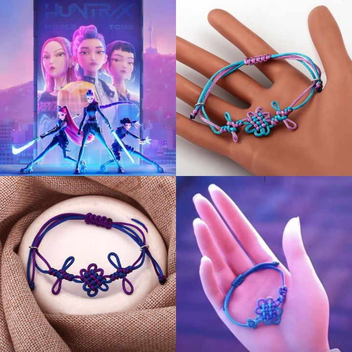 Generisch Cosplay Kpop Costume Hunters Accessories Woven Bracelet