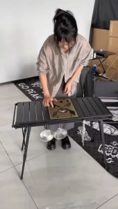 CampBoost GOPEAK IGT Egg Roll Table Camping Table Meja Camping Folding Table IGT Meja lipat Camping Outdoor