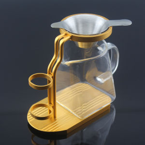 Chinese Style Tea Ceremony Accessories Glass Gongfu Cup Stand Tea Leach Rack Lazy Person Easy Foam Rack Filter Net Holder Tea Brush