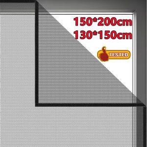 ตาข่ายกันยุงที่มองไม่เห็นแบบ DIY ม่านบังตากันแมลงในร่มที่มีกาวในตัวป้องกันมุ้งลวดแมลงในบ้านสิ่งทอเตียงนอนสำหรับสวน