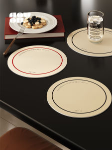 Bauhaus Style Heat Resistant Quick Dry Table Mat Dish Pad Nordic Style Desktop Protection Soft Mat Luxury Sensation Cup Coaster