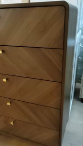 LOFT Design GENOA Luxury Style 5 Drawer Chest-Walnut