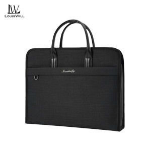 LouisWill Business Laptop Bag Fashion Shoulder Bag Portable Cross Body Bag Waterproof Messenger Bag Large Capacity Handbag Bag Lightweight Casual Bag Leisure Street Bag Suitable For 14-inches Laptops