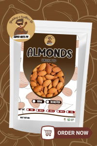 SuperNuts PH Premium Almonds |  Roasted Unsalted Almond Nuts | Healthy High Protein Snack | 100g 250g 500g 1kg