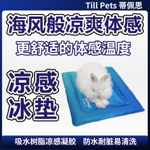 till Pets Cool Mat Rabbit Cooling Pad Summer Essential Pet Bed Cooling Shelter Heat Relief Temperature Regulation Accessories
