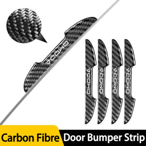 4PCS Car Stickers For Chery OMODA 5 S5 O5 E5 C5 PRO PHEV  Carbon Fiber Car Door Protective Stickers Anti-Scratch Car Accessories