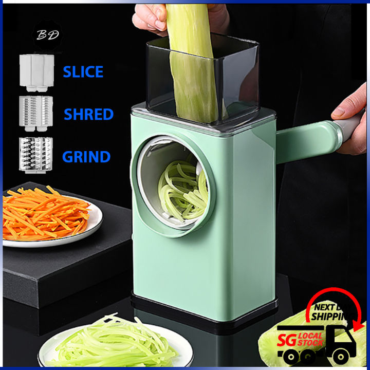 🚀[SG] Vegetable Cutting Machine/ 3in1 Cutter Multifunction/ Vegetable