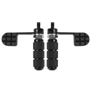 Motorcycle Black Foot Pegs Heel Support Heel Foot Rest For Harley Davidson DYNA FXDF FAT BOB FXDC FXDX Sportster XL Softail